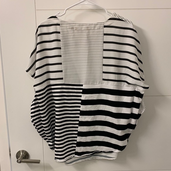 Soft Surroundings Black and White Striped Top - Picture 4 of 4